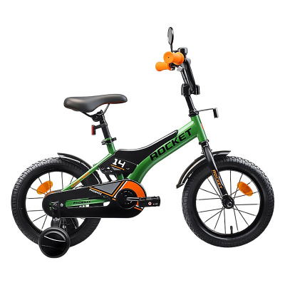 Велосипед двухколёсный 14 Rocket Phoenix 14.PHOENIX.GN.26 зелёный